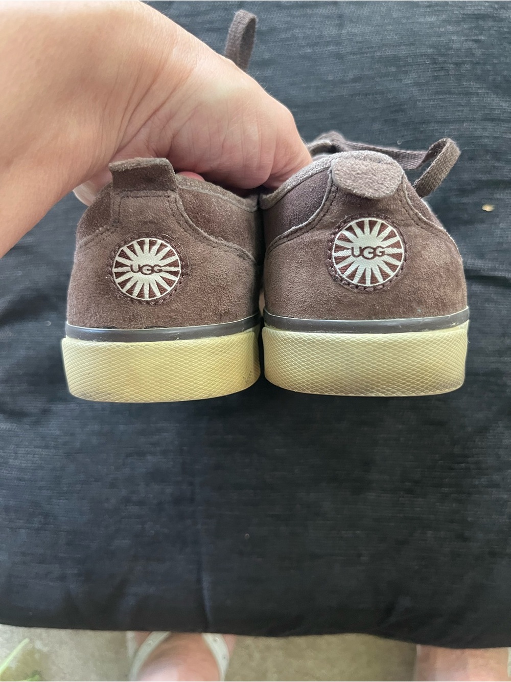 UGG Brown Suede Lace-Up Sneakers